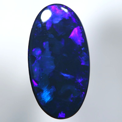 SOLID BLACK OPAL Rich royal blue electric fire. With VIDEO